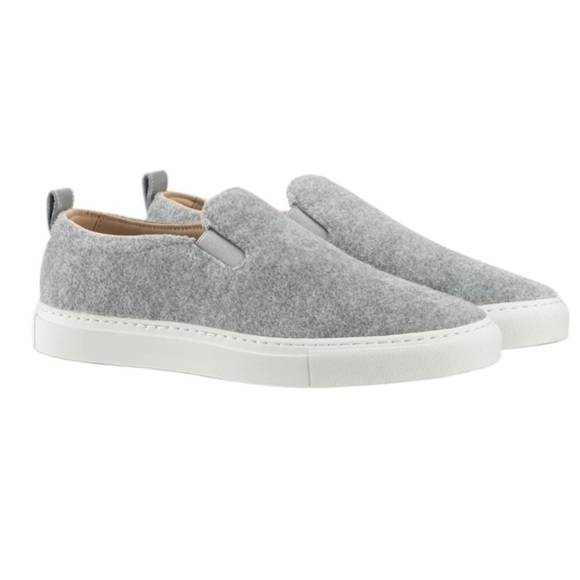 KOIO Garda Gray Loafers Minimalist Slip-Ons Felt Size 8 NWOT - Picture 1 of 9
